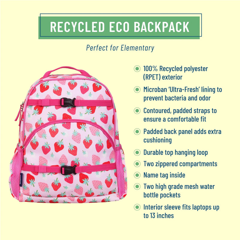 Wildkin Large ECO Kids Vegan Backpack - 18L