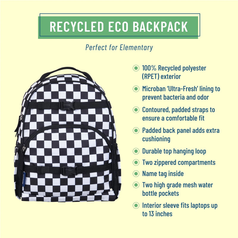 Wildkin Medium ECO Kids Vegan Backpack 12L