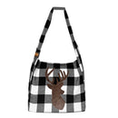 Vine Street Market Sequin Deer Large Flannel Tote