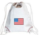 Zumer Baseball Drawstring Bag w/ or w/o USA Flag