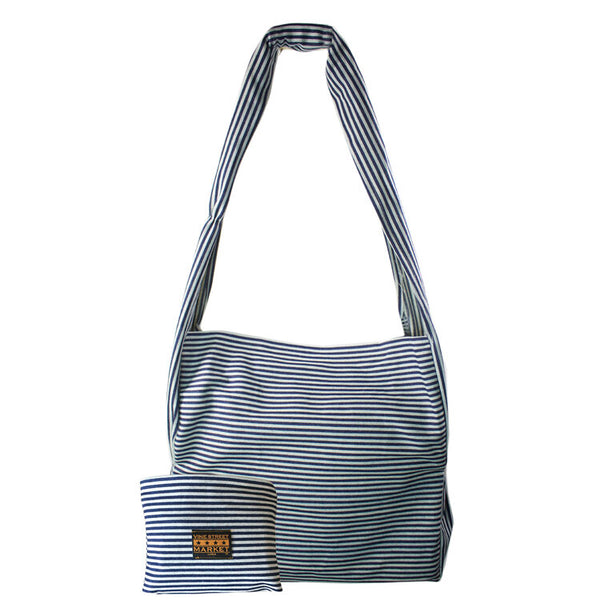 Canvas Shoulder Bag for Women Tote Handbag Purse Striped Daily Hobo Bag
